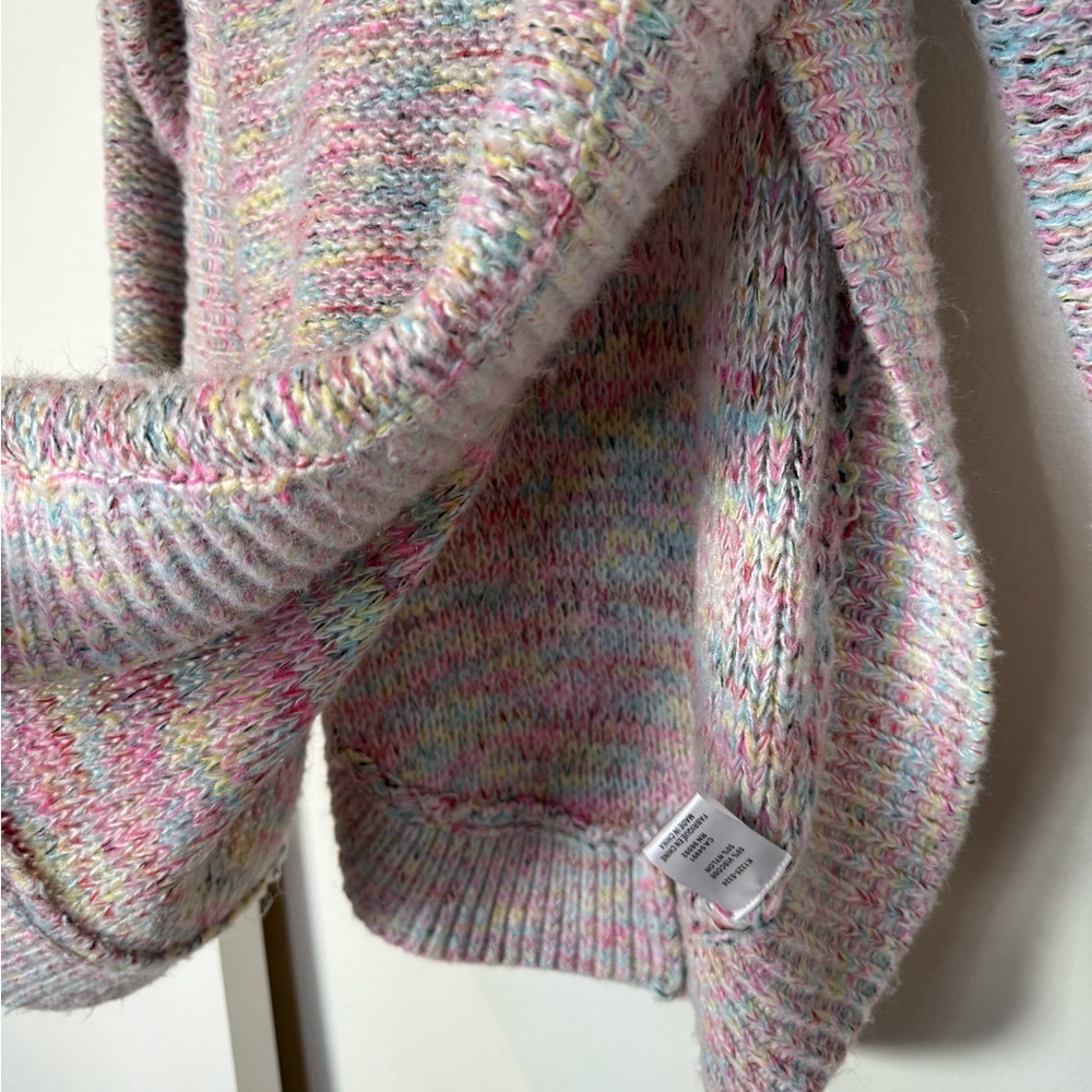Colorful Cowl Neck Women's Sweater - Picture 5 of 8